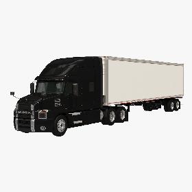 Mack Anthem Box Trailer model